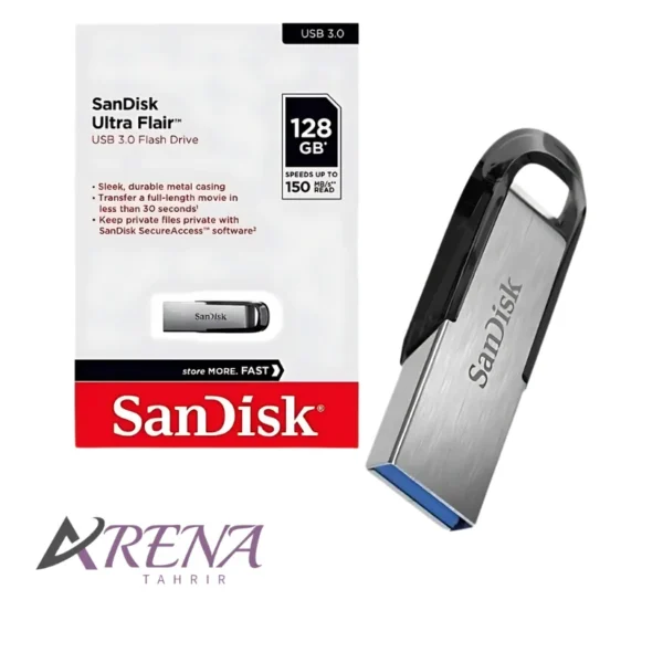 فلش مموری سن دیسک مدل Ultra Flair USB 3.0 128GB