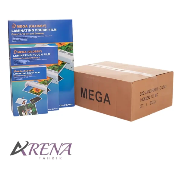 طلق پرس A5 مگا (MEGA) 125 میکرون بسته 100 عددی