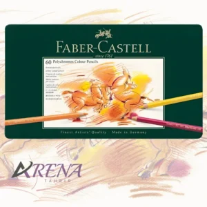 مداد رنگی 60 رنگ فابر-کاستل Polychromos جعبه فلزی