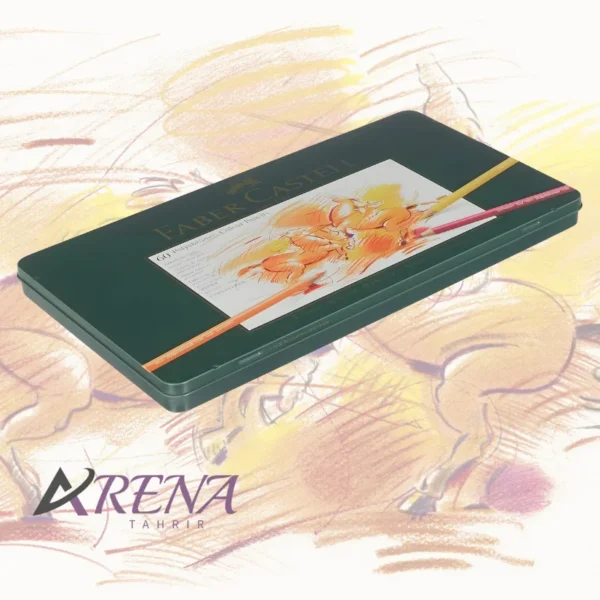 مداد رنگی 60 رنگ فابر-کاستل Polychromos جعبه فلزی