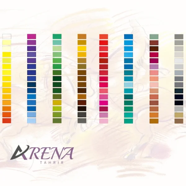 چارت مداد رنگی 60 رنگ فابر-کاستل Polychromos جعبه فلزی
