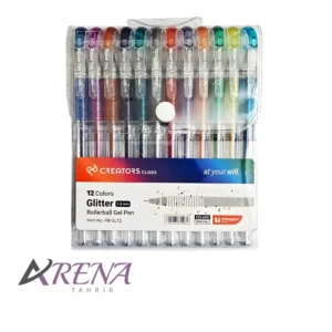 روان نویس ژل پن 12 رنگ Glitter