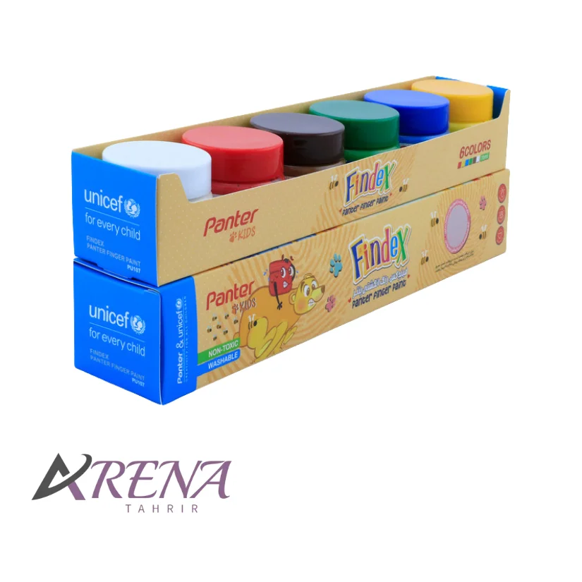 رنگ انگشتی پنتر یونیسف مدل Findex بسته 6 عددی