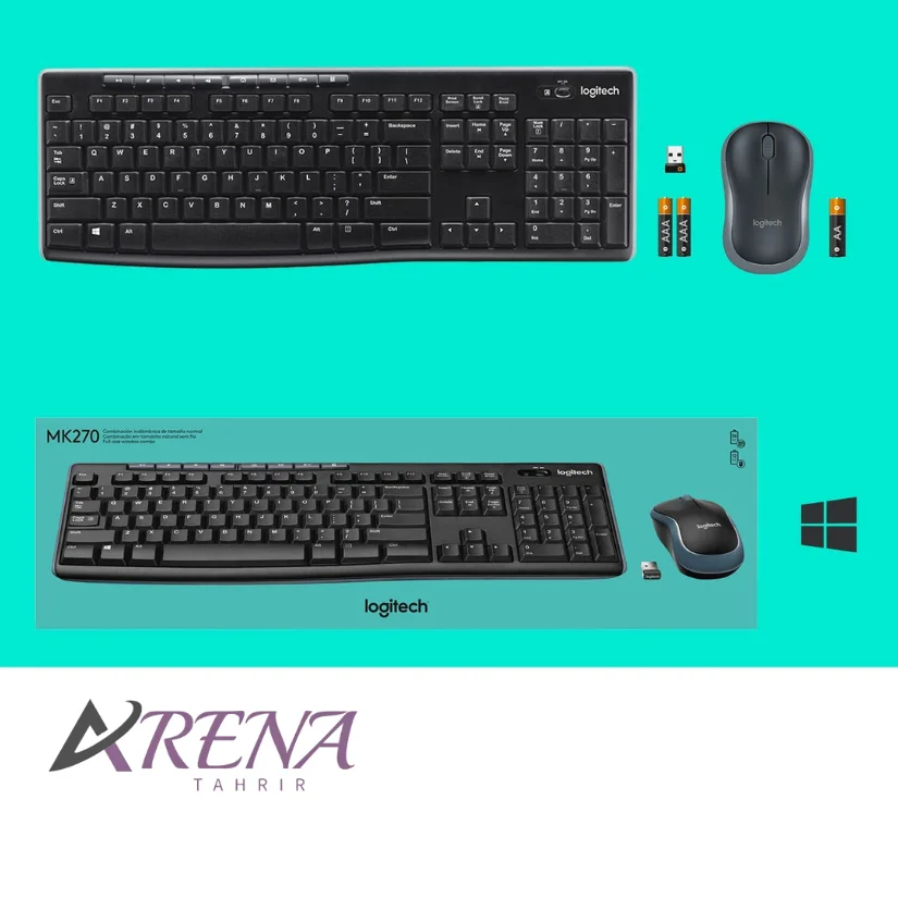 ماوس و کیبورد بی سیم لاجیتک مدل MK270