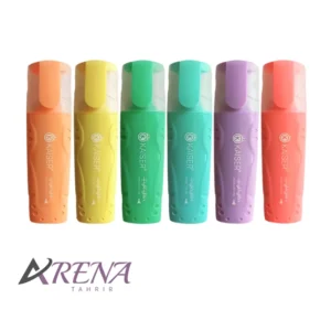 ماژیک هایلایتر پاستلی کایزر بسته 6 عددی SK813