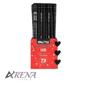 مداد مشکی فکتیس پاک کن دار بلک گلکسی بسته 72 عددی