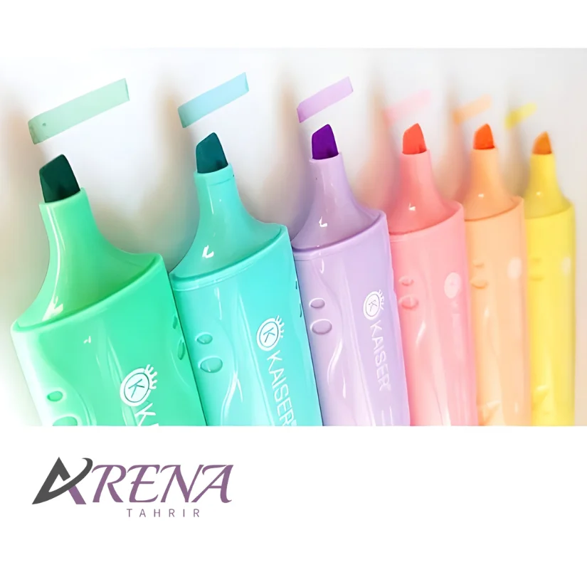 ماژیک هایلایتر پاستلی کایزر بسته 6 عددی SK813