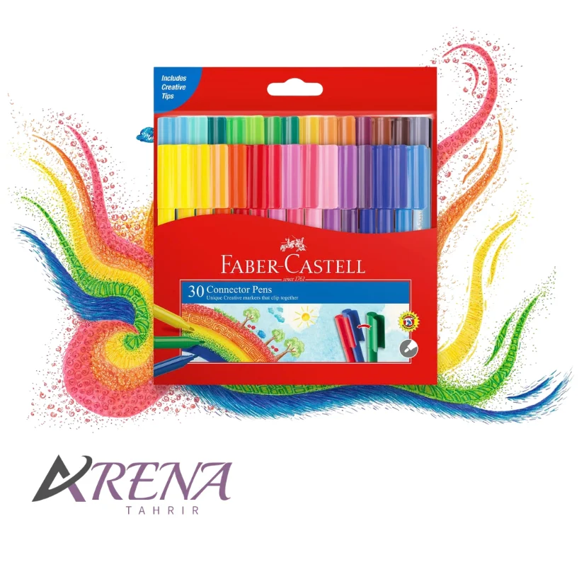 ماژیک درچسبان 30 رنگ فابر-کاستل