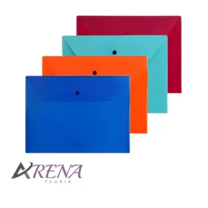 پوشه دکمه دار مات پاپکو A4-105M بسته 24 عددی