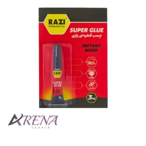 چسب قطره‌ای رازی Super Glue حجم 3 میلی‌لیتر