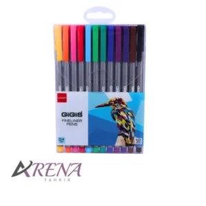 روان نویس نوک نمدی جیجیس بسته 12 عددی