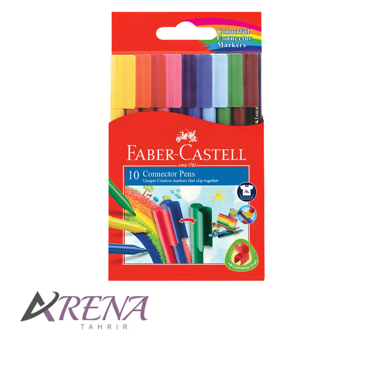 ماژیک رنگ آمیزی 10 رنگ فابر-کاستل مدل Connector Pens