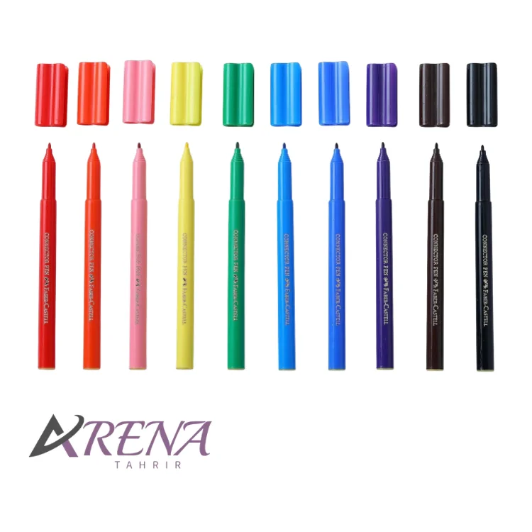 ماژیک رنگ آمیزی 10 رنگ فابر-کاستل مدل Connector Pens