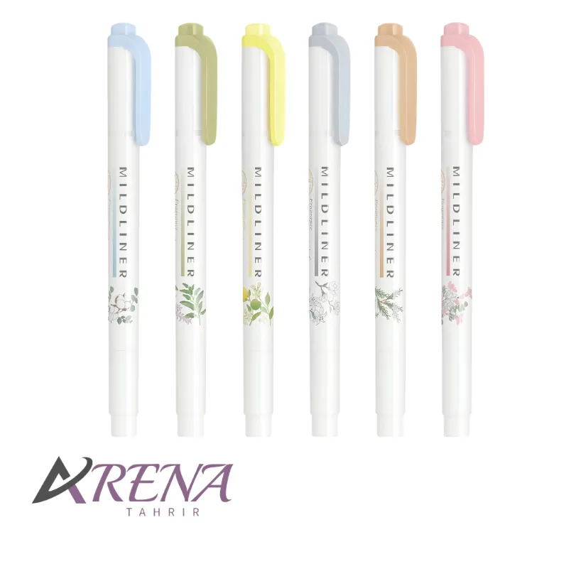 هایلایتر عطری ZEBRA MILDLINER بسته 6 عددی