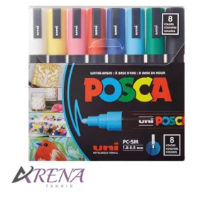 ماژیک اکریلیک POSCA ست 8 رنگ پاستلی یونی بال